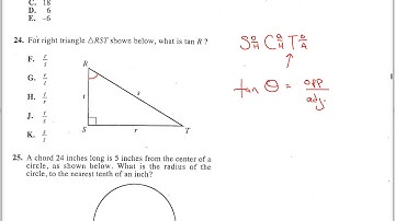 ACT Test 1 Math. Question 24.