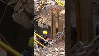 Crews rescue trapped construction worker