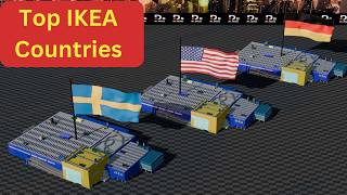 List Of Countries By Ikea Stores 3D Comparison
