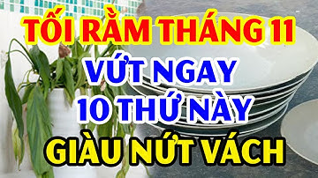 TỐI NGÀY RẰM THÁNG 11 Vứt Ngay 10 Vật Đại Kỵ Này Để RƯỚC THẦN TÀI VÀO NHÀ,Tiền Vàng Kéo Vào Chật Két