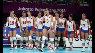 The Philippine volleybelles came to within two points of shocking c...