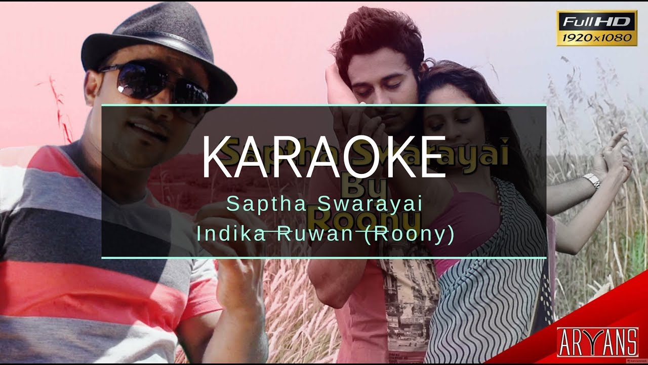 Saptha Swarayai Roony Karaoke Original (without voice) with Lyrics