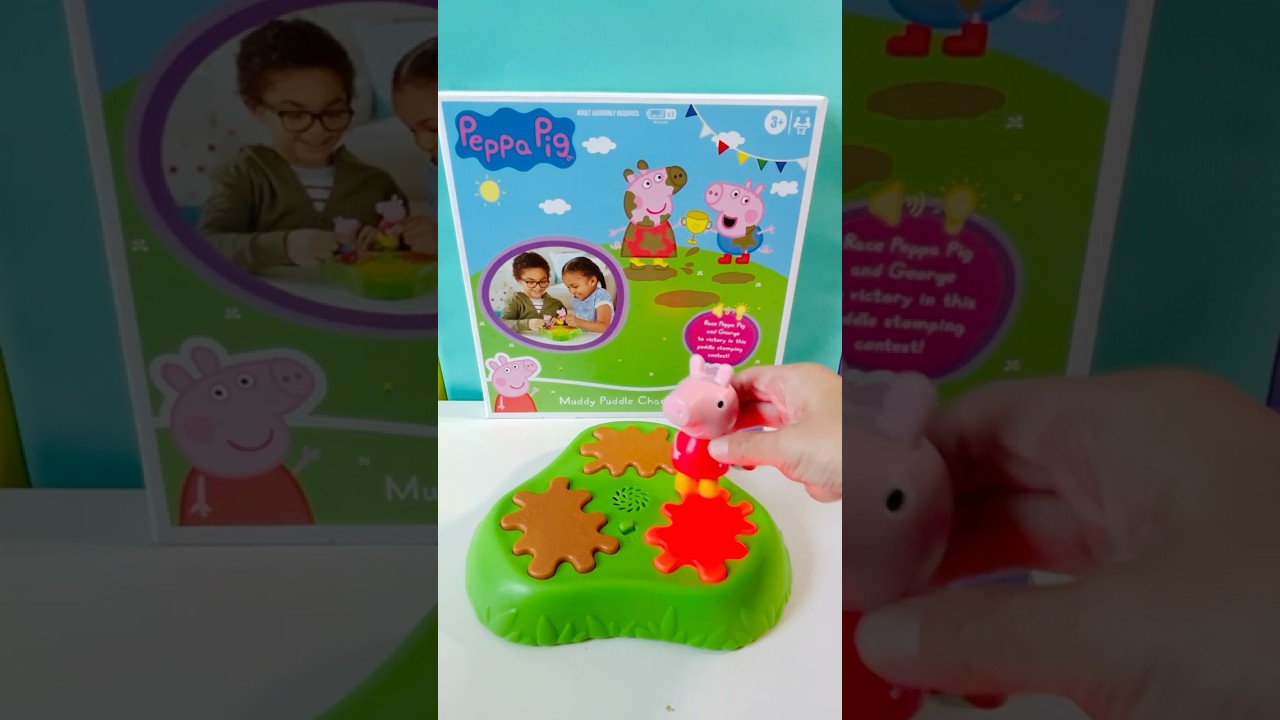 ASMR Toy Unboxing | Unbox Peppa Pig Muddy Puddle Champion Game | 