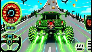 Mega Ramp Monster Car Racing 3D - Extreme Car Stunts -Android Gamepla #MegaRamp #3DGames #CarRacing screenshot 3