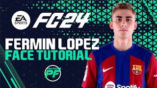 EA FC 24 FERMIN LOPEZ FACE   STATS -  Pro Clubs Face Creation - CAREER MODE - LOOKALIKE BARCELONA