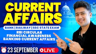 🔴 23 September 2025 | Daily Current Affairs | For Bank, Insurance &amp; SSC Exams | Kush Pandey