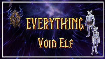 VOID ELVES: Emotes/Customization/Intro│World of Warcraft: Battle for Azeroth