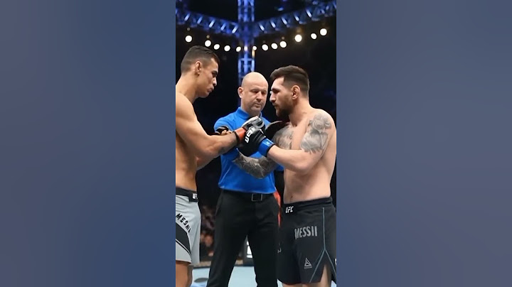 Cristiano Ronaldo vs Lionel Messi in UFC Fight