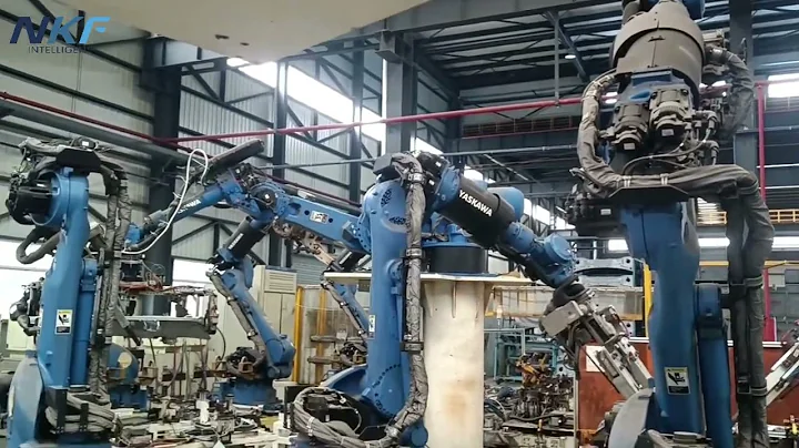 Demonstration of multiple Yaskawa robots applied to automated assemble line.