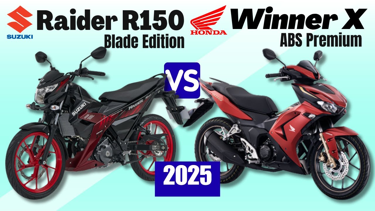 Raider R Blade Suzuki Raider Blade Ed vs Honda Winner X ABS Premium | Side by Side ...