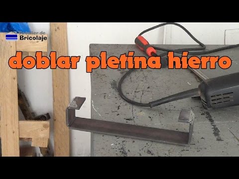 Cómo doblar una pletina de hierro - YouTube