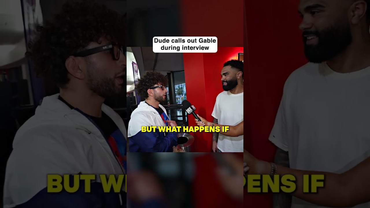 Fan calls out Gable Steveson during interview #salliegrace #dbx6 #dirtyboxing #boxing