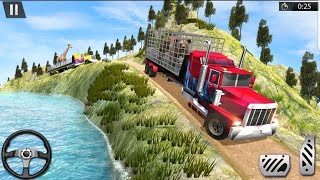 Farm Animal Transport Trunck Driving = Caminhão de transporte Cavalo e Animais selvagens gameplay screenshot 2