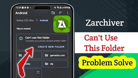 How To Fix Zarchiver Can