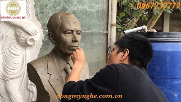 Quy Trình Đúc Tượng Đồng Chân Dung - Bước 1: ĐẮP MẪU ĐẤT ✓✓