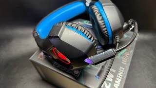 Ozeino Gaming Headset Noise-Canceling Mic, 3D Surround Sound Rgb Led Asmr Unbox