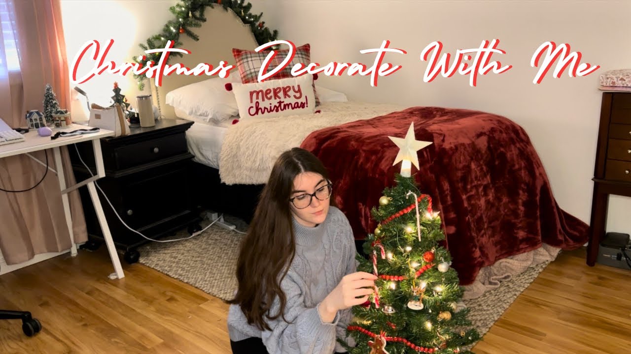 Decorate my room for Christmas with me 2023 vlog YouTube