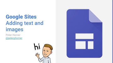 Google Sites - Add text and images