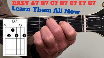 A7, B7, C7, D7, E7, F7, G7 Chords for Beginners