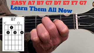 A7, B7, C7, D7, E7, F7, G7 Chords For Beginners