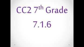 CC2 7 1 6 Lesson & Homework Help CPM