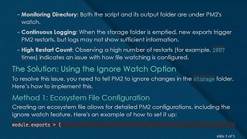 Solving the PM2 Watch Restart Loop with Puppeteer and Export Management