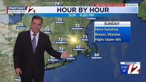 WPRI 12 Weather Forecast 10/17/25 Nice Milder This Weekend