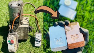 Scrap Pump Teardown - Copper Brass Aluminum - ASMR Metal Melting - Trash To Treasure - BigStackD