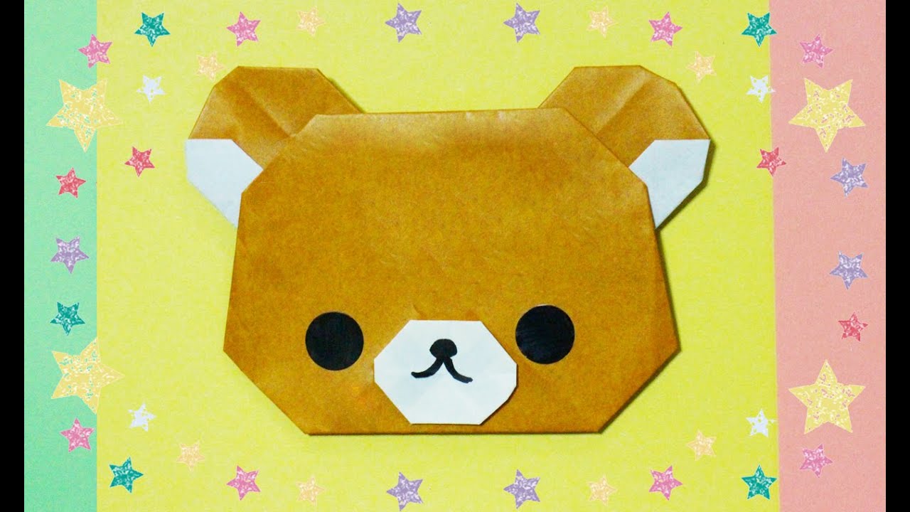 折り紙 リラックマの作り方 Origami Rilakkuma Youtube