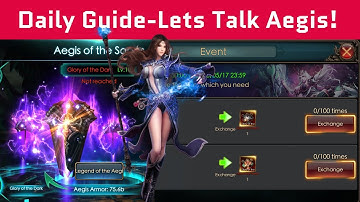 Daily Guide - Lets Talk About Aegis - Legacy Of Discord - Apollyon
