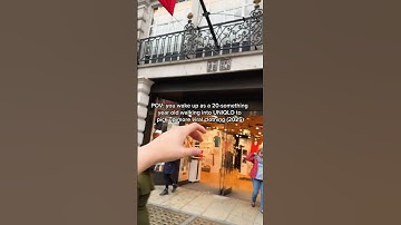 POV: you woke up at the UNIQLO store...#Shorts
