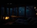 Cozy Cabin Ambience During A Rainy Night In Forest To Relax Recharge And Rest 