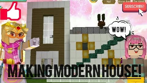 Skyblock : Part 3 | Making Modern House In Skyblock | Blockman Go | It