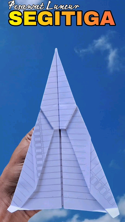 Membuat Origami Pesawat Luncur Segitiga #pesawatkertas #flyngnotebook #zonakertas #origami