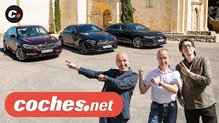 Audi A7 vs MercedesBenz CLS vs BMW Serie 6 GT | Prueba Comparativa | Review en español | coches.net