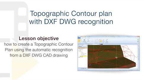 Edificius Tutorial - Topographic contour plan from a DXF/DWG - ACCA software