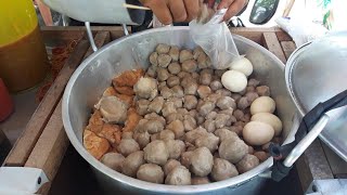 Empuk Enak Bakso Tusuk Kuah Kacang Pinggir Jalan Indonesian Street Food