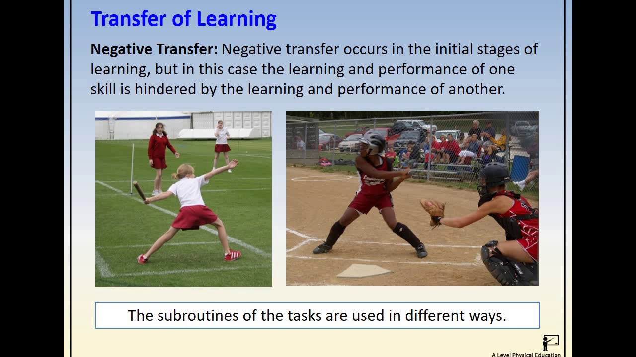Mr Fidell A Level PE Remote Learning Transfer of Skills YouTube