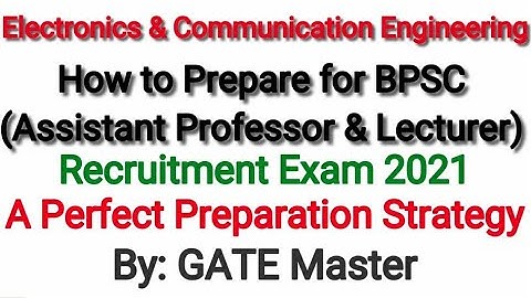 Electronics Engineering । Preparation Strategy for BPSC (Assistant Professor & Lecturer) Exam 2021.