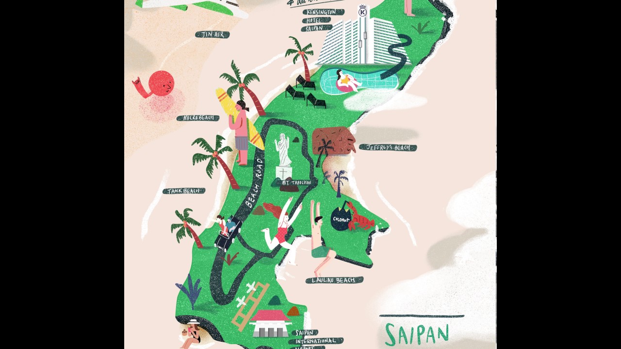 Saipan Tourist Map