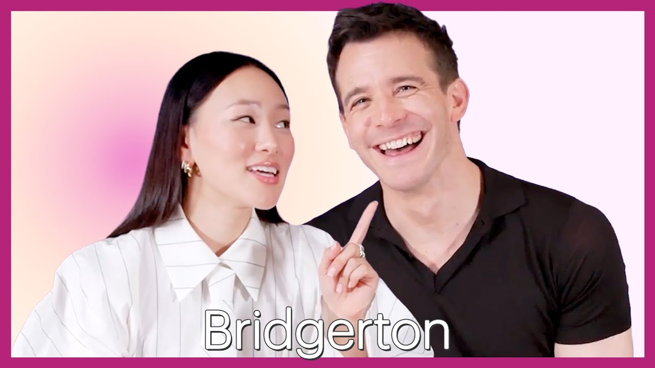 BRIDGERTON’s Luke Thompson & Yerin Ha break down Benedict & Sophie's staircase scene | Swooon