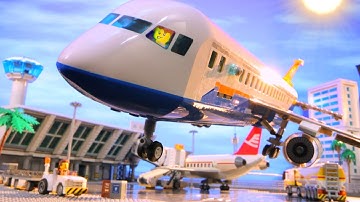 Lego Airplane - Trouble in the Sky