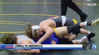 Mhsaa Wrestling Lowell Vs. Greenville