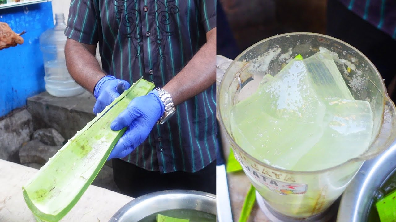 Rs 20 ALOE VERA JUICE in Hyderabad | Healthy Drinks | Pure Organic Vegetable Juices | Ganesh Juice