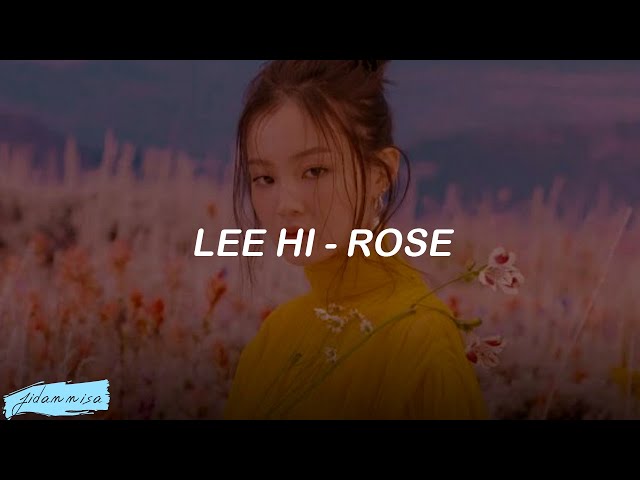 Lee Hi - Rose (Acoustic Version) Easy Lyrics class=