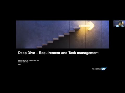 SAP ALM Summit EMEA 2021 - SAP Cloud ALM: Requirement and task management