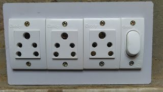 3 Socket 1 Switch Connection,Board Connection Kaise Kare, Electric board connection