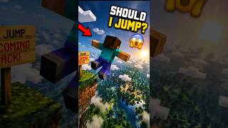 Can you survive THIS fall? (1% FAIL)#shorts #minecraft #gaming #clutch #tinytakeover #gaming