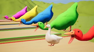 Learn Colors With 5 Big Ducks For Kids - Nursery Rhymes & Kids Songs