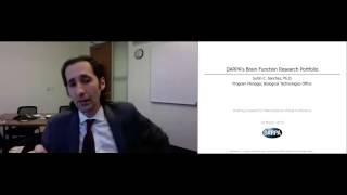 Justin Sanchez - DARPA's Brain Function Research Portfolio